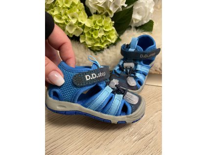 Sandále EDIE blue športové barefoot D.D.Step