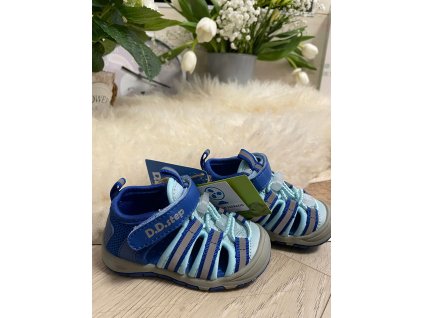 Sandále MATY sky blue športové barefoot D.D.Step
