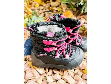 Detské zateplené snehule D.D.Step black TOP AKCIA!