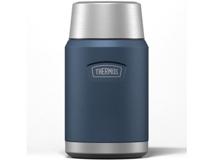 Termoska na jedlo s šálkou a skladacou lyžicou 710 ml - modrá