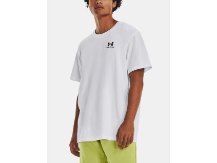 Tričko UA LOGO EMB HEAVYWEIGHT SS-WHT