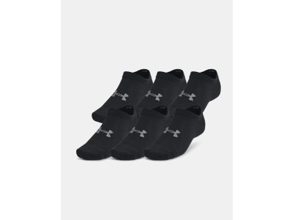 Unisex ponožky UA Essential No Show 6pk-BLK