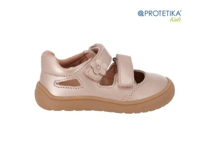 Protetika - barefoot polootvorené topánky NERY pearl pink