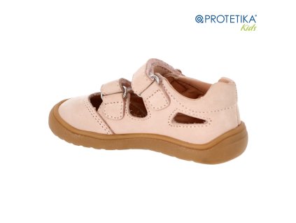 Protetika - barefoot polootvorené topánky NERY beige