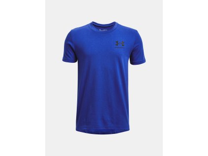 Tričko Under Armour UA SPORTSTYLE LEFT CHEST SS-BLU