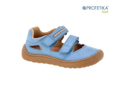 Protetika - barefoot polootvorené topánky NERY blue