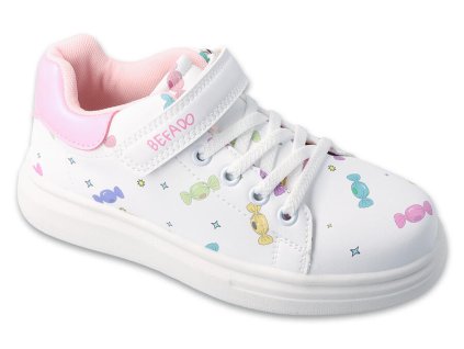 Tenisky BEFADO SPORT 514X032 CANDY GUMMY - biela