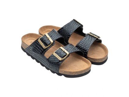 Protetika - šľapky ORS CORKSTYLE LORA BLACK