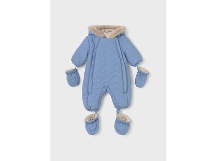 Overal zimný zateplený kožušinkou a  rukavice, papučky Mayoral - 1502615054