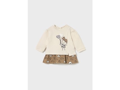 Plyšové kombinované šaty Mayoral - 1502833058