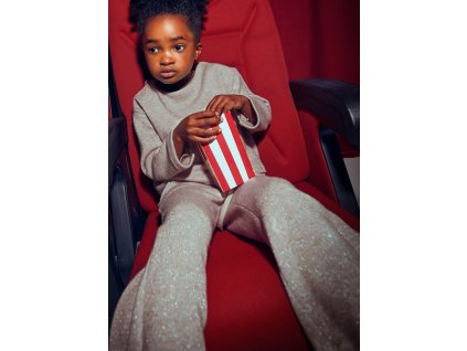 Pletený set - pulóver s mašlou vzadu a nohavice Mayoral - 1504584095