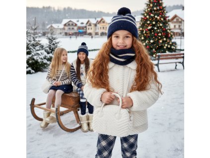 Pruhovaný čiapkový set Mayoral - 1510070026