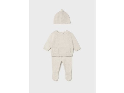 Pletený dupačkový set s čiapkou Mayoral - 1502564011