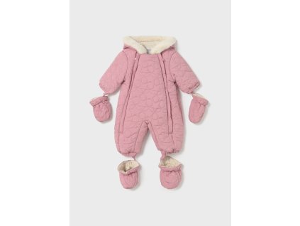 Overal zimný zateplený kožušinkou a  rukavice, papučky Mayoral - 1502615056