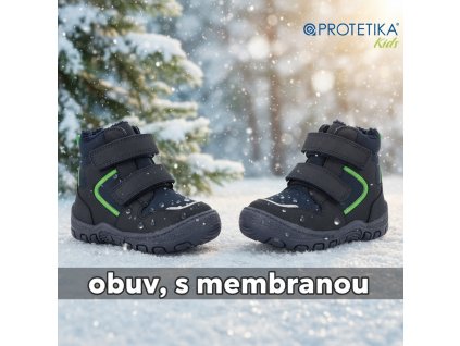 Protetika - zimné topánky s membránou PRO-TEX BAGSY jeans - zateplené TOP AKCIA