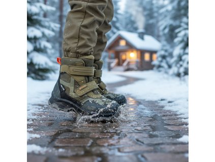 Protetika - zimné  topánky s membránou PRO-TEX MIKO khaki  TOP AKCIA!