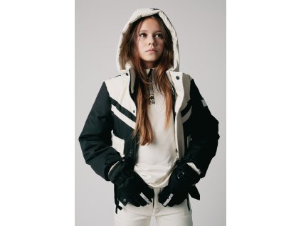 Lyžiarska bomber bunda CELI SuperRebel - ČIERNO-BÉŽOVÁ TOP AKCA!
