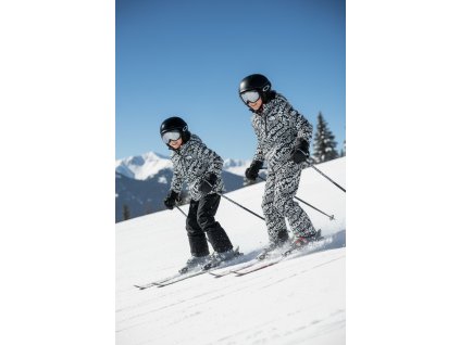 Lyžiarska bunda SPACE SuperRebel - ČIERNO-BIELA