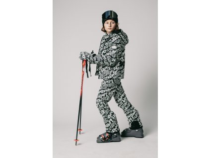 Lyžiarske rukavice NUTZ Ski SuperRebel - ČIERNO-BIELA