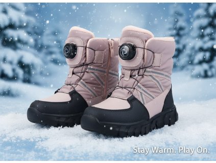 Dievčenské snehule BEFADO WARM 169X042 - ružová