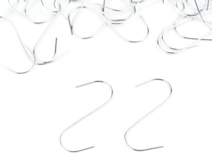 Vianočné kovové háčiky na ozdoby 4 cm  780757 - 50 ks