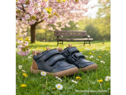 Protetika - barefoot topánky ALAN denim