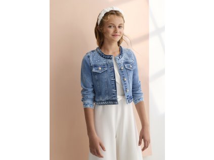 Džínsová bunda s perlami Abel&Lula - 2605307035