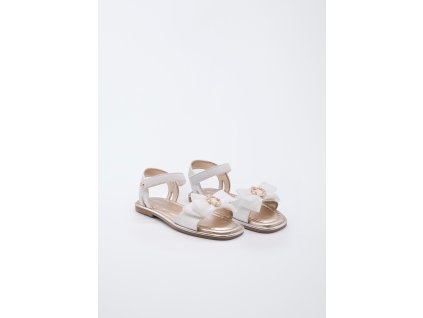 Kožené sandále s tylovou mašľou Abel&Lula - 2605489029