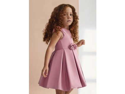 Krepové šaty s kvetinovým detailom Abel&Lula - 2605031060