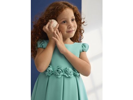 Krepové šaty s kvetinovým detailom Abel&Lula - 2605031061