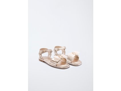 Kožené sandále s tylovou mašľou Abel&Lula - 2605489030