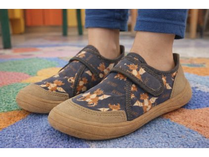 Papuče do školy BEFADO BAREFOOT 140XY003 - draky