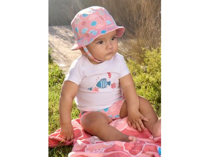Plavkový set - tričko, kraťasy a klobúk Mayoral - 2601617023