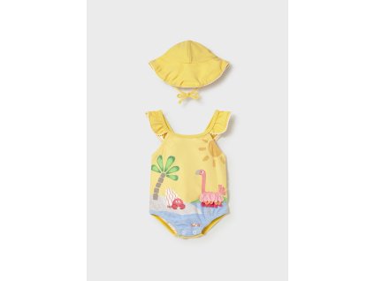 Set - vzorované plavky a klobúk Mayoral - 2601737083