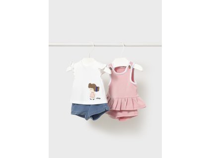 Set - 2 ks tielko s potlačou a 2 ks kraťasy Mayoral - 2601643077