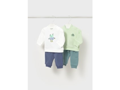 Pletený set - 2 ks tričko a 2 ks kraťasy Mayoral - 2601628064