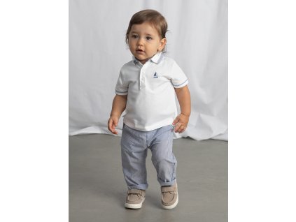 Ľahké bavlnené pruhované nohavice Mayoral - 2601518067