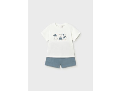 Set - tričko s potlačou a kraťay Mayoral - 2601665031