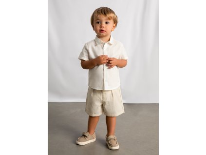 Ľanový set - košeľa a kraťsy Mayoral - 2601225092