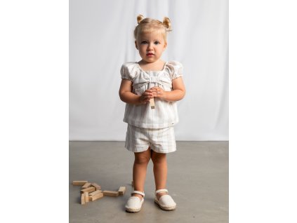 Pruhovaný set - blúzka a kraťasy Mayoral - 2601211069