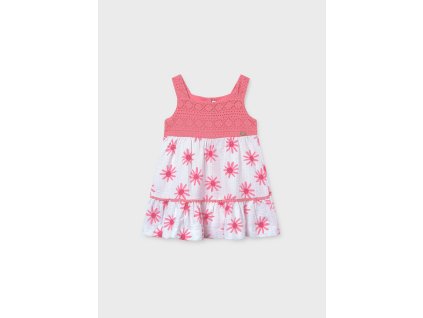 Kombinované šaty s hačkovaným vzorom Mayoral - 2601926057