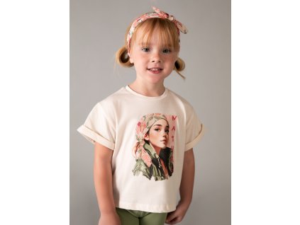 Tričko s potlačou a čelenka Mayoral - 2603010093