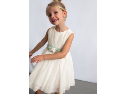 Tylové šaty s výšivkou Mayoral - 2603919042