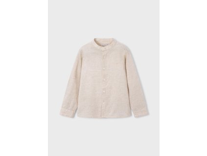 Ľanová košeľa s mao golierom Mayoral - 2603118032