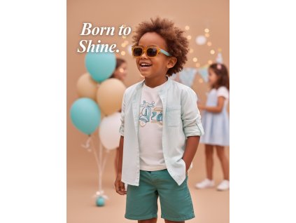 Ľanová košeľa s mao golierom Mayoral - 2603121043