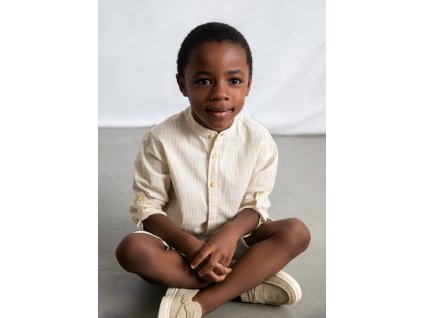 Ľanový set - košeľa a kraťsy Mayoral - 2603216011