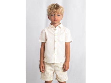 Ľanový set - košeľa a kraťsy Mayoral - 2603217015