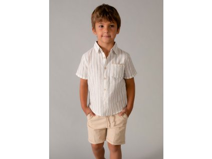 Ľanový set - košeľa a kraťsy Mayoral - 2603217016