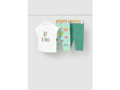 Set - tričko s potlačou, legíny a čelenka Mayoral - 2601752011