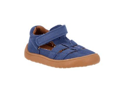 Protetika - barefoot polootvorené topánky OVE denim
